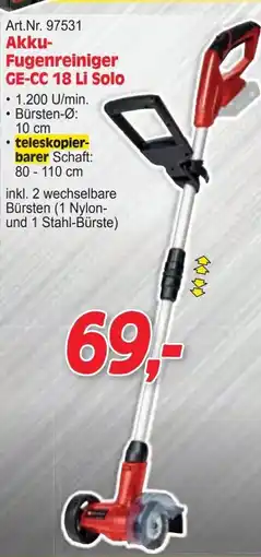 Zgonc Akku- Fugenreiniger Angebot