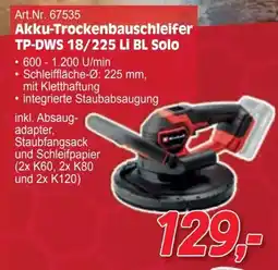 Zgonc Akku-Trockenbauschleifer Angebot