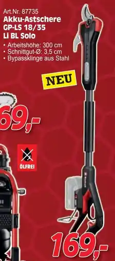 Zgonc Akku-Astschere Angebot
