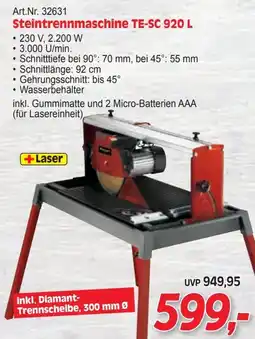 Zgonc Steintrennmaschine Angebot