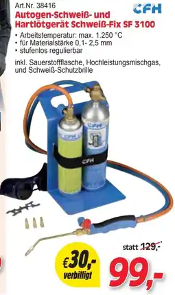 Zgonc Autogen-Schweiß- und Hartlötgerät Schweiß-Fix SF 3100 Angebot
