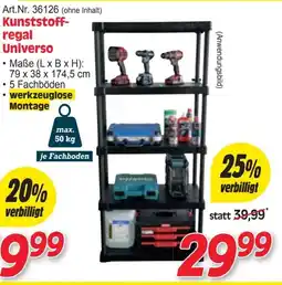 Zgonc Kunststoff- regal Universo Angebot