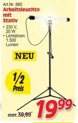 Zgonc Arbeitsleuchte mit Stativ Angebot