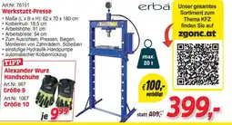 Zgonc Werkstatt-Presse Angebot