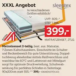 XXXLutz Sleeptex matratzenset Angebot