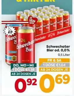 Billa Schwechater Bier od. 0,0 % Angebot
