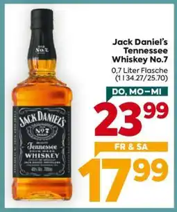 Billa Jack Daniel’s Tennessee Whiskey № 7 Angebot