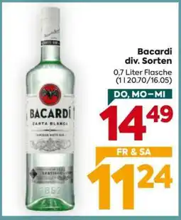 Billa Bacardi div. Sorten Angebot