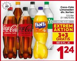 Billa Coca-Cola Limonaden div. Sorten Angebot