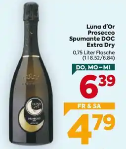 Billa Luna d’Or Prosecco Spumante DOC Extra Dry Angebot