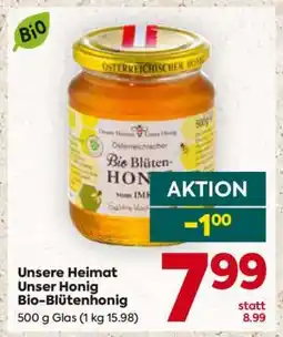 Billa Unsere Heimat Unser Honig Bio-Blütenhonig Angebot