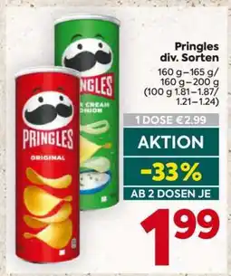 Billa Pringles div. Sorten Angebot