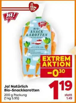 Billa Ja! Natürlich Bio-Snackkarotten Angebot
