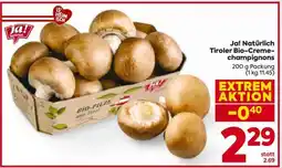 Billa Ja! Natürlich Tiroler Bio-Creme-Champignons Angebot