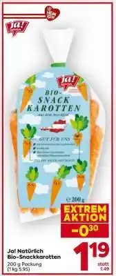 Billa Ja! Natürlich Bio-Snackkarotten Angebot