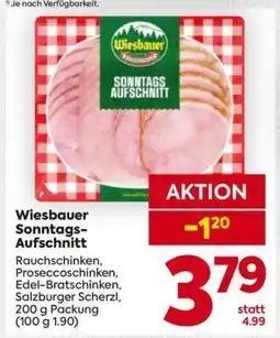 Billa Wiesbauer Sonntags-Aufschnitt Angebot