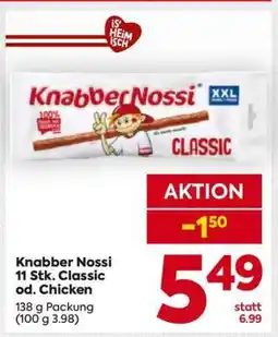 Billa Knabber Nossi 11 Stk. Classic od. Chicken Angebot