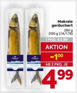 Billa MAKRELE GERÄUCHERT Angebot