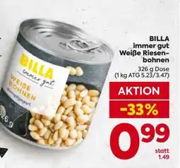 Billa BILLA immer gut Weiße Riesenbohnen Angebot