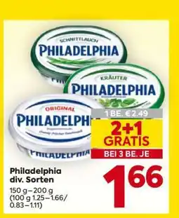Billa Philadelphia div. Sorten Angebot