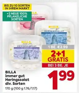 Billa BILLA immer gut Heringssalat div. Sorten Angebot
