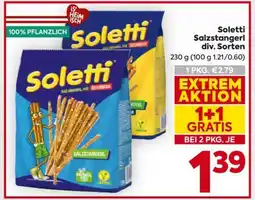 Billa Soletti Salzstangerl div. Sorten Angebot