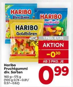 Billa Haribo Fruchtgummi div. Sorten Angebot