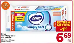 Billa Zewa Toilettenpapier div. Sorten Angebot