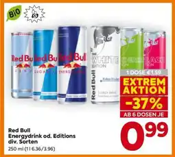 Billa Red Bull Energydrink od. Editions div. Sorten Angebot