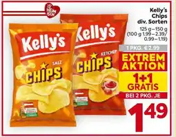 Billa Kelly's Chips div. Sorten Angebot