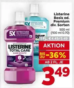 Billa Listerine Basis od. Premium div. Sorten Angebot