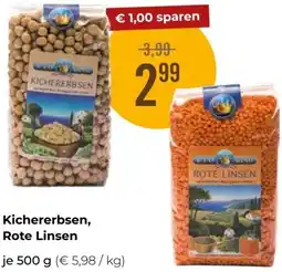 Martin Reformstark Kichererbsen, Rote Linsen Angebot
