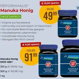 Martin Reformstark Manuka honig mgo 460+ Angebot