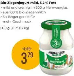 Martin Reformstark Bio-Ziegenjogurt mild, 5,2 % Fett Angebot