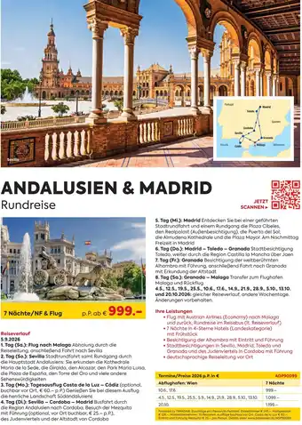 Andalusien & madrid rundreise