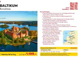 Billa Reisen Baltikum rundreise Angebot