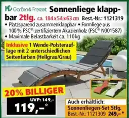 Norma Sonnenliege klapp- bar Angebot