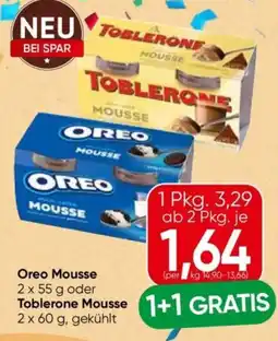 Eurospar Oreo Mousse Toblerone Mousse Angebot
