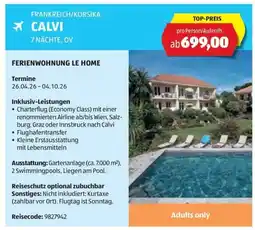 Hofer Calvi Angebot