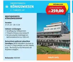 Hofer Königswiesen Angebot