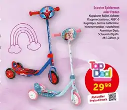 Interspar Scooter Spiderman oder Frozen Angebot