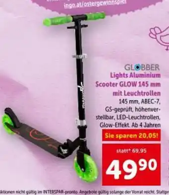 Lights aluminium scooter glow mit leuchtrollen