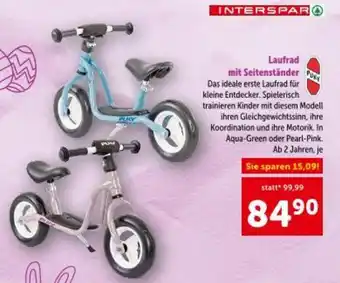 Laufrad mit Seitenständer