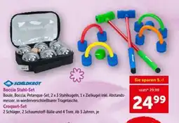 Interspar Boccia Stahl or Croquet-Set Angebot