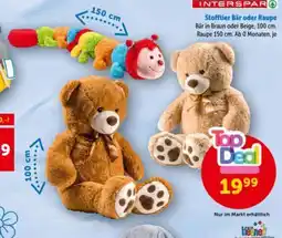 Interspar Stofftier Bär oder Raupe Angebot
