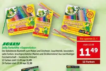 Interspar Jolly Farbstifte Supersticks Angebot