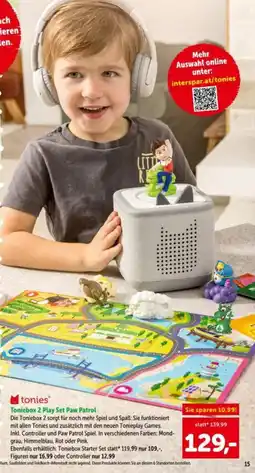 Interspar Toniebox 2 Play Set Paw Patrol Angebot