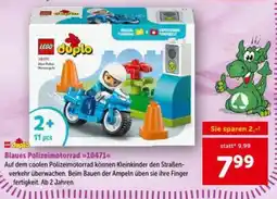 Interspar Blaues Polizeimotorrad Angebot