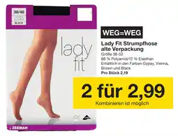 Zeeman Lady Fit Strumpfhose alte Verpackung Angebot
