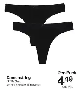Zeeman Damenstring Angebot
